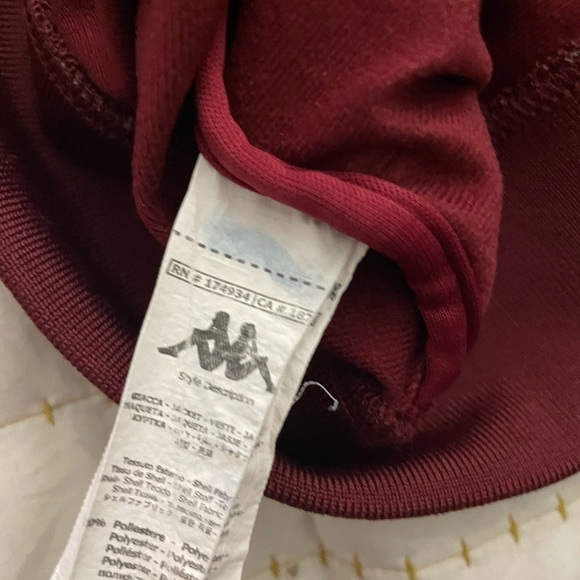 KAPPA 222 BANDA ANNISTON TRACK JACKET - RED DAHLIA/ORANGE FLAME - Large - Picture 9 of 10